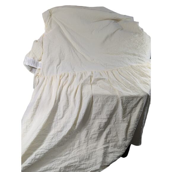 LUSH DECOR! SHABBY CHIC BUTTER YELLOW SKIRTED BEDSPREAD, COMFORTER, QUILT! SZ QN - Picture 5 of 10